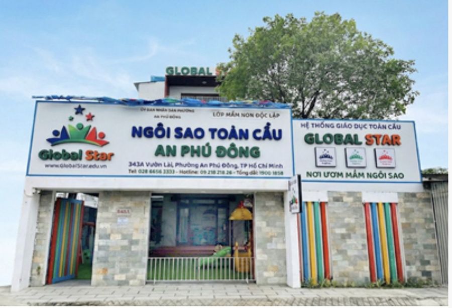 Mặt tiền cơ sở An Phú Đông của Global Star School